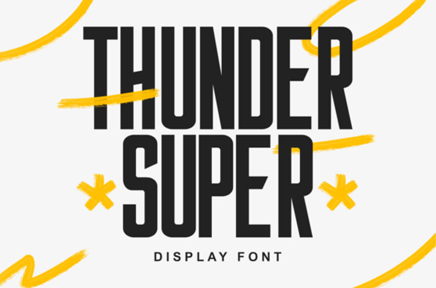 Thunder Super Font