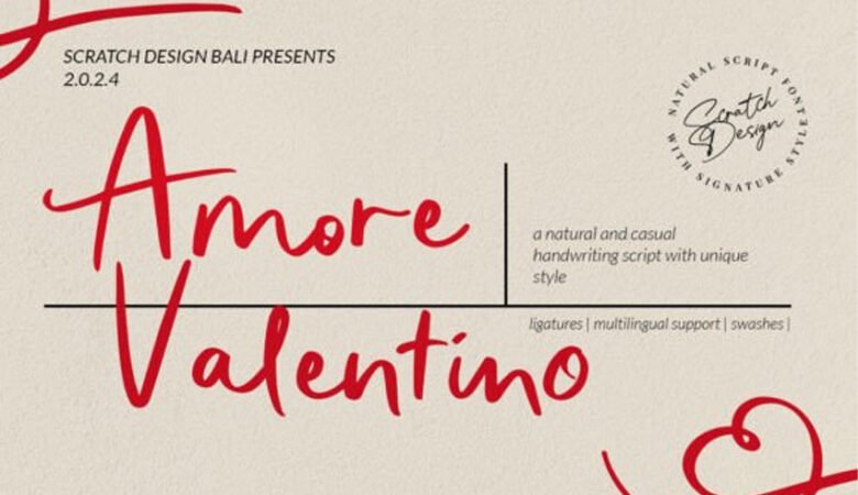 Amore Valentino Font