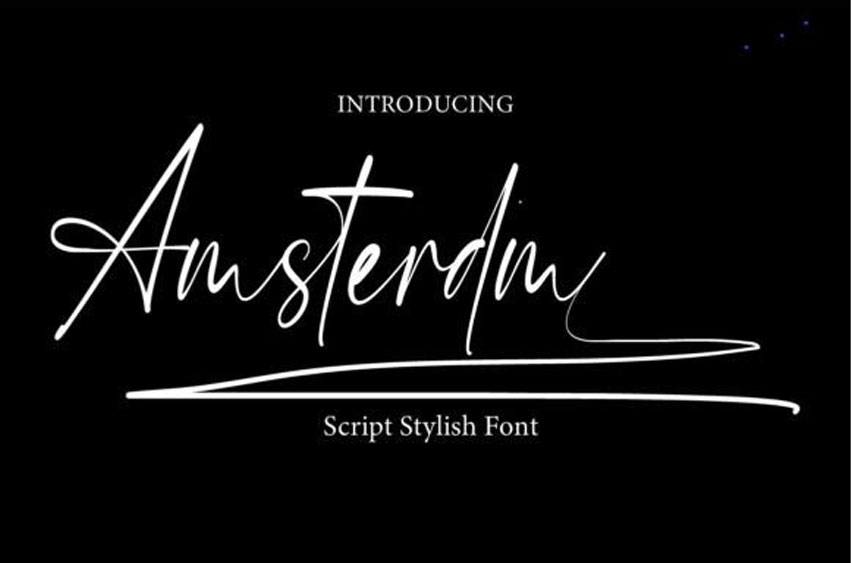 Amsterdam Script Font