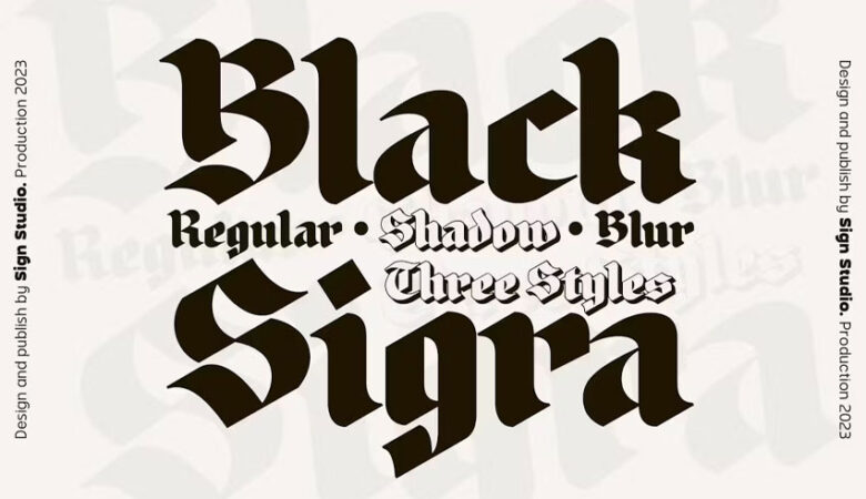 Black Sigra Font