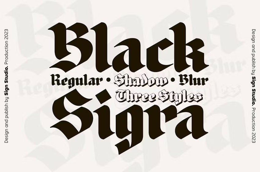 Black Sigra Font