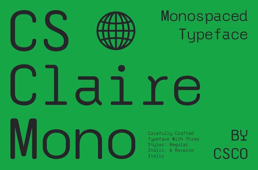 CS Claire Mono Font