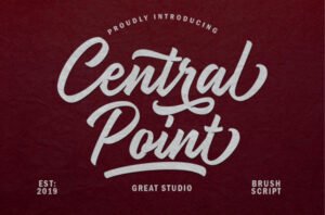 Central Point Font - FreeDaFonts