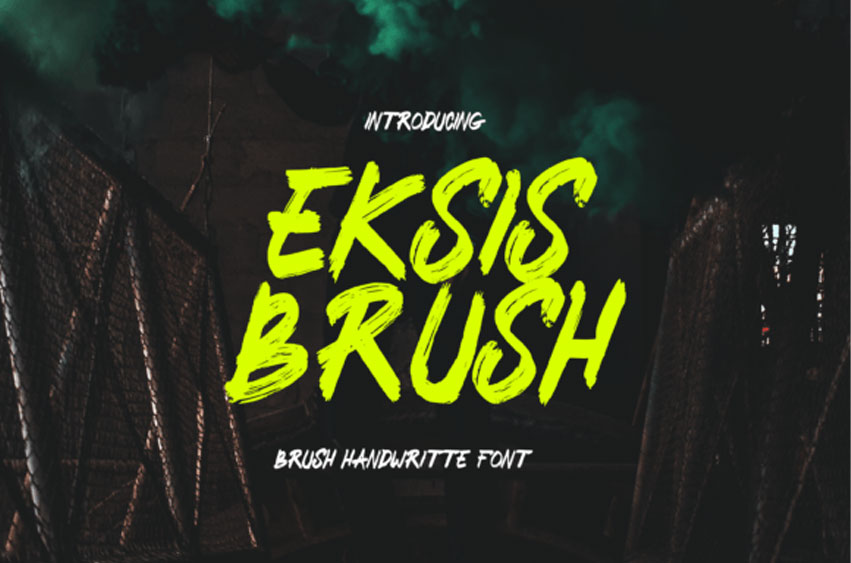 Eksis Brush Font