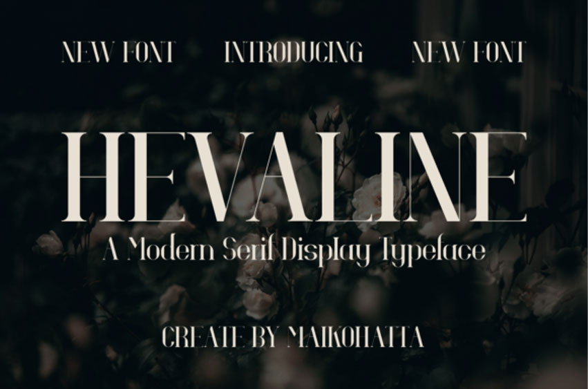 Hevaline Font