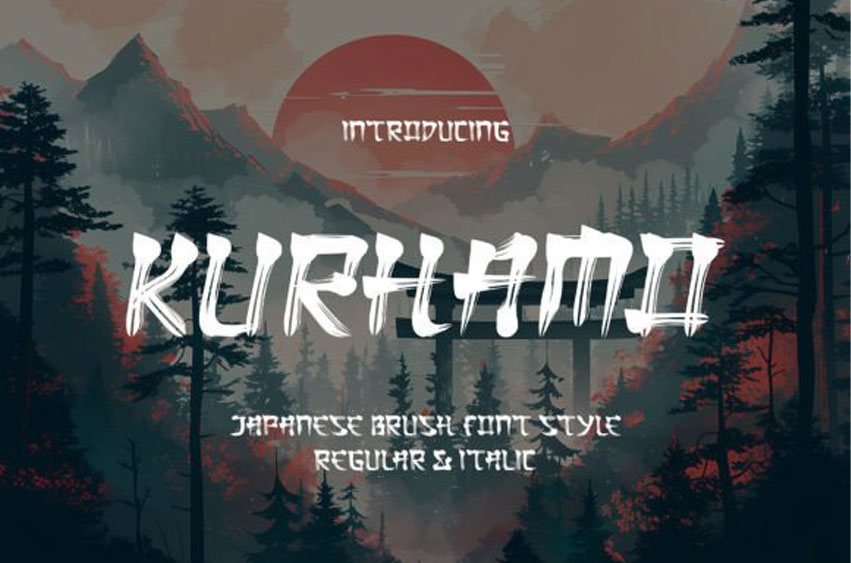 Kurhamo Brush Font