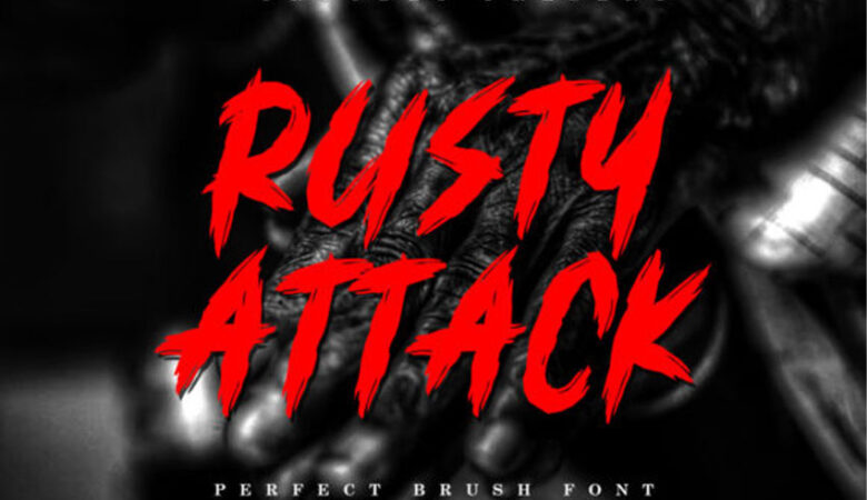 Rusty Attack Font