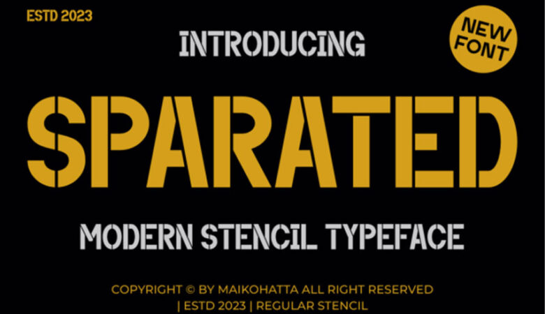 Sparated Font