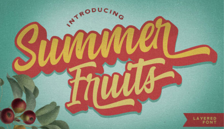 Summer Fruits Font