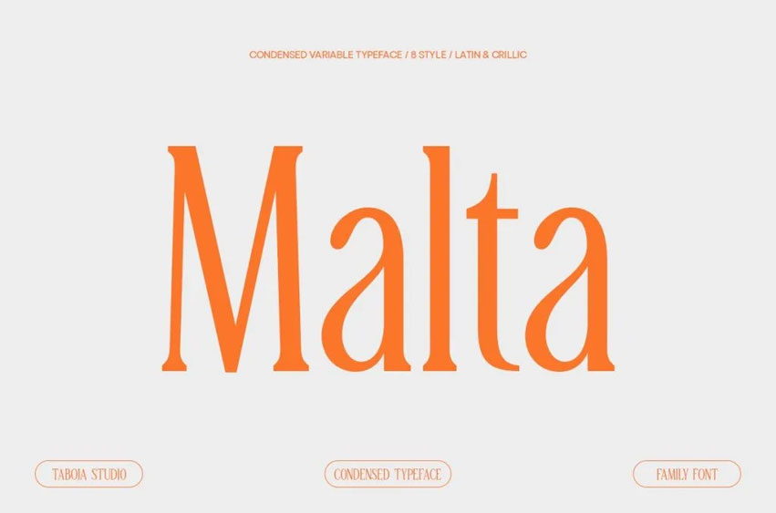 TBJ Malta Font