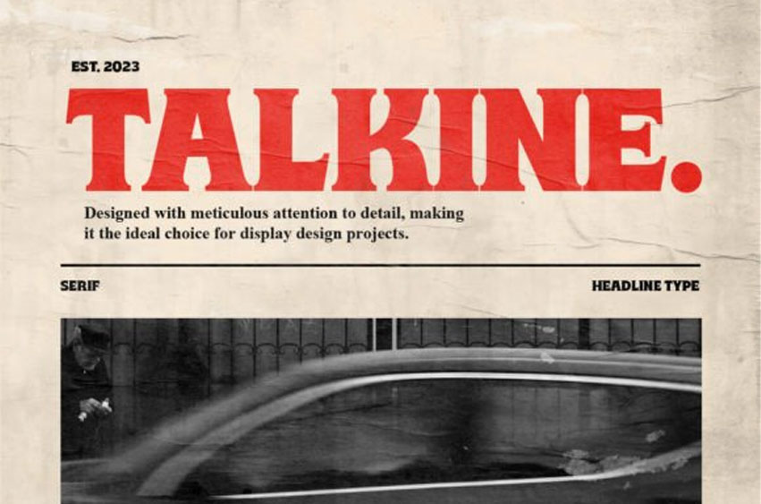 Talkine Font