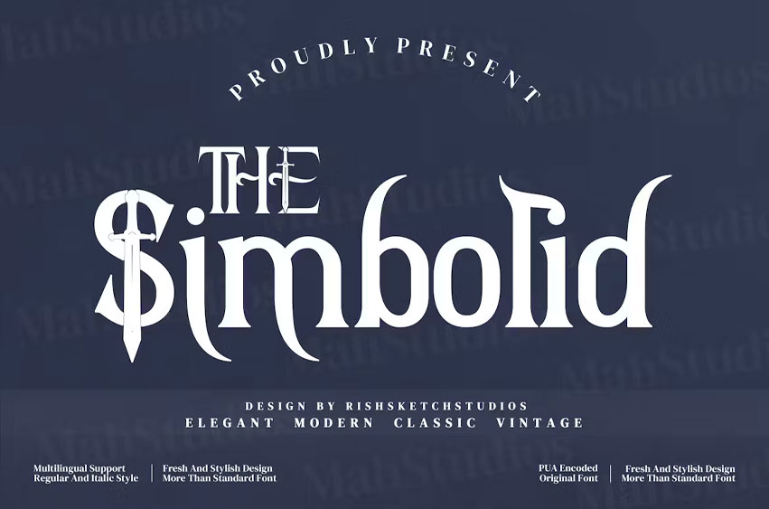 The Simbolid Font