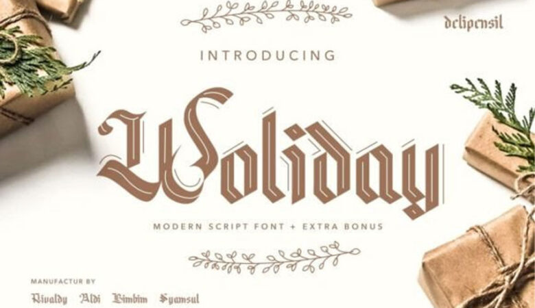 Woliday Font