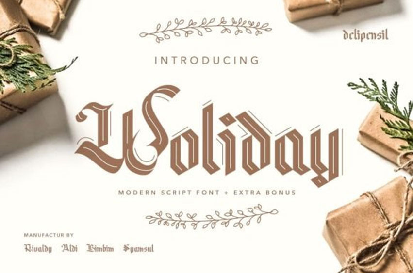 Woliday Font