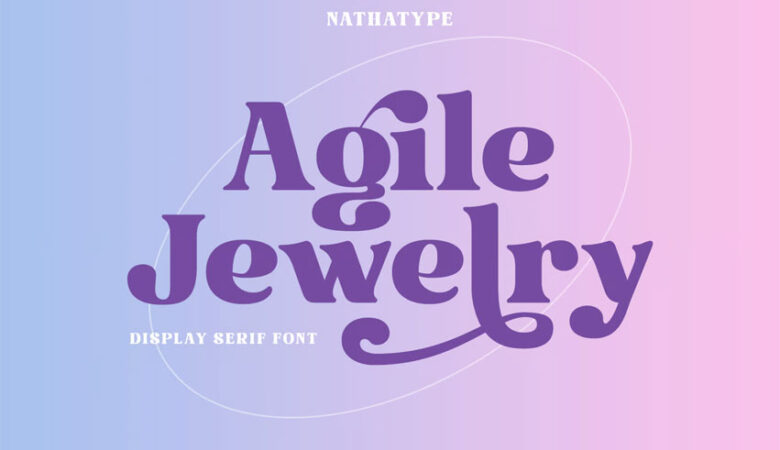 Agile Jewelry Font