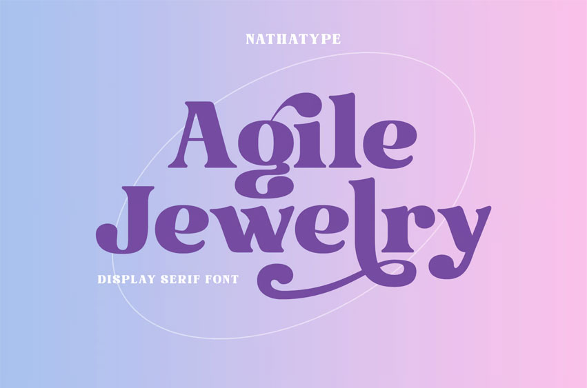 Agile Jewelry Font