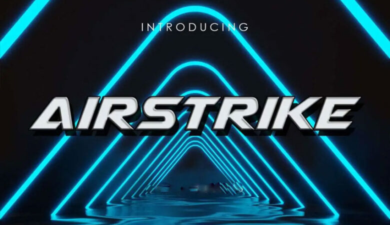 Airstrike Font