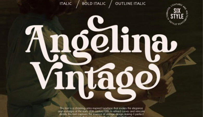 Angelina Vintage Font