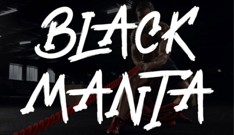 Black Manta Font