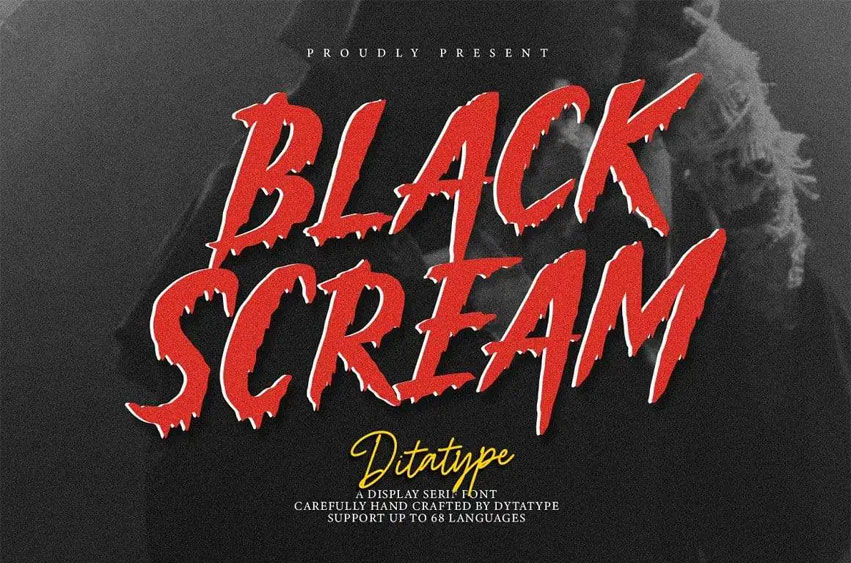 Black Scream Font