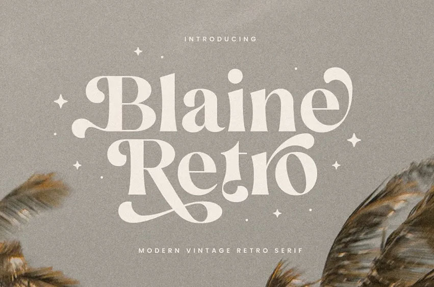 Blaine Retro Font