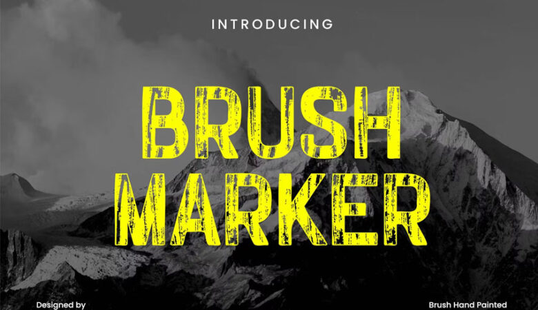 BrushMarker Font