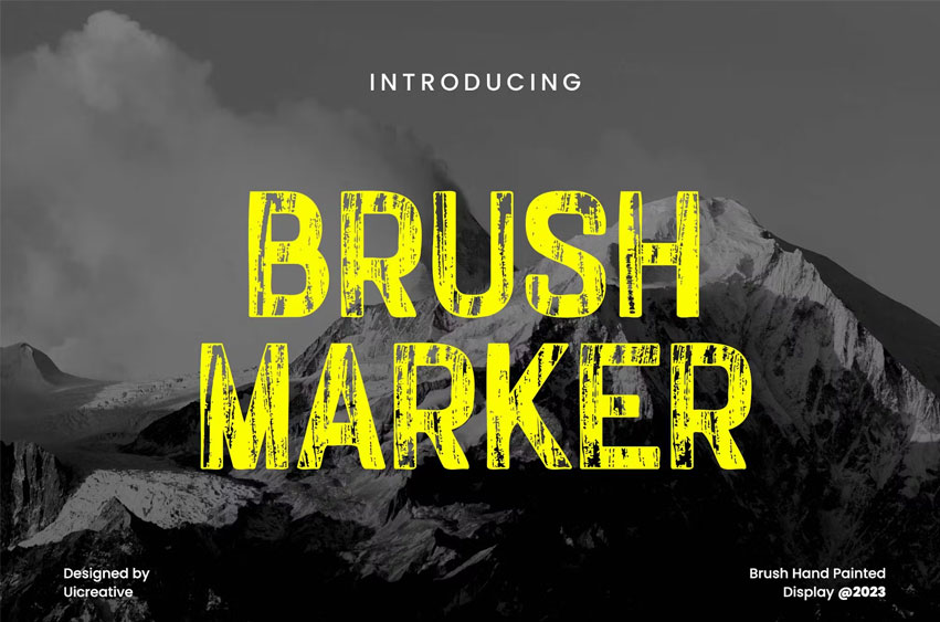 BrushMarker Font