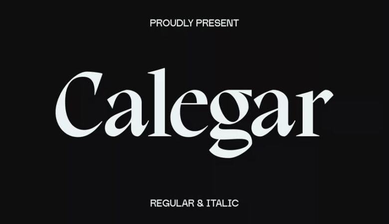 Calegar Font