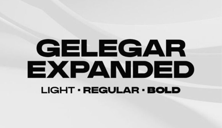 Gelegar Expanded Font