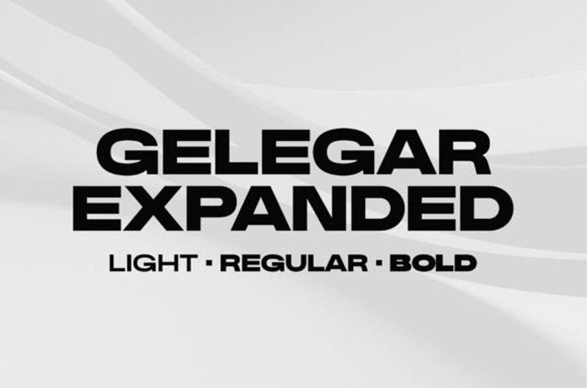 Gelegar Expanded Font