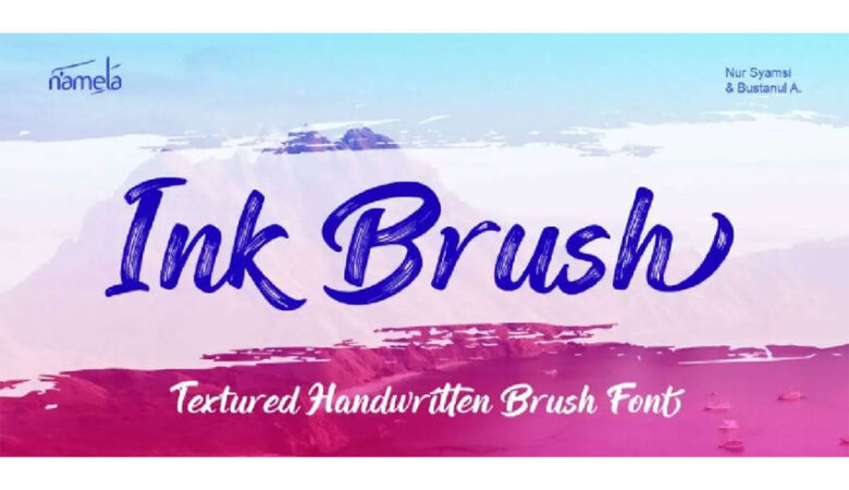 Ink Brush Font