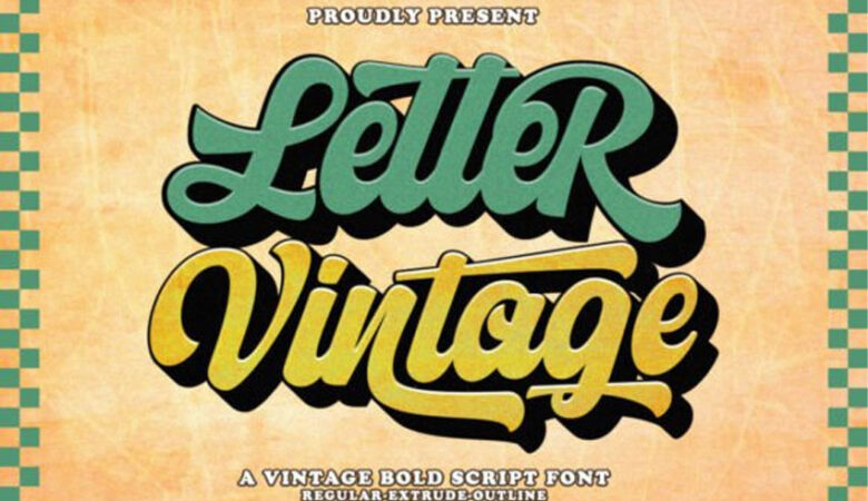 Letter Vintage Font