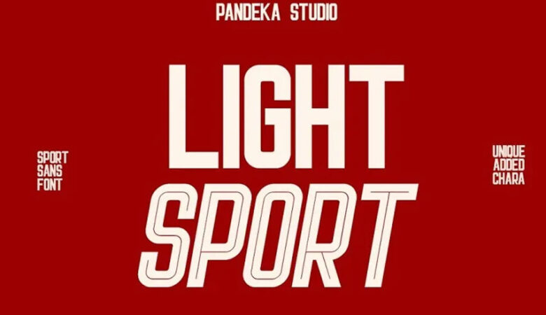 Light Sport Font