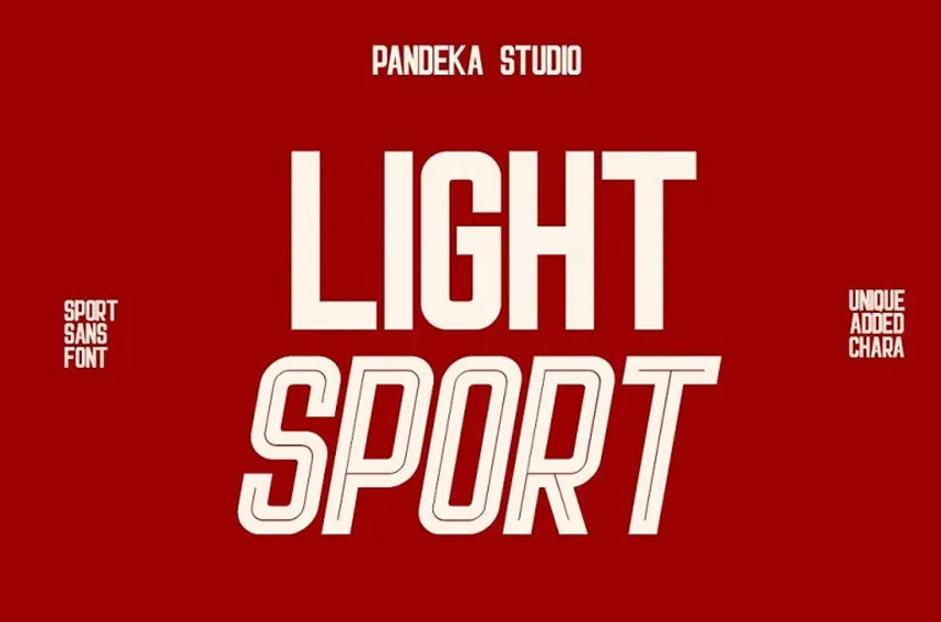 Light Sport Font