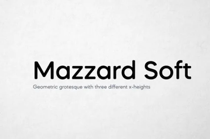 Mazzard Soft Font