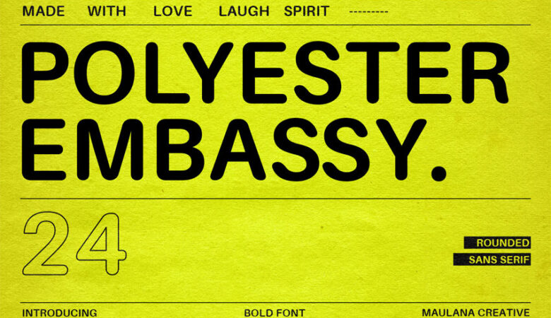 Polyester Embassy Font