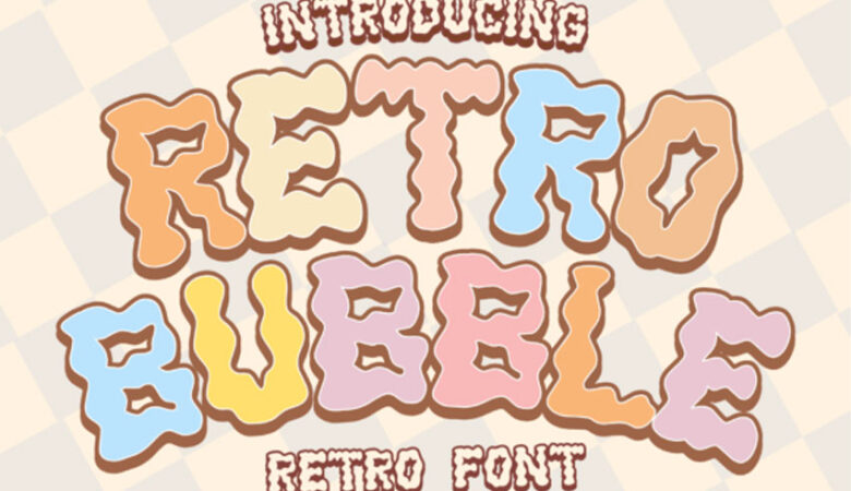 Retro Bubble Font