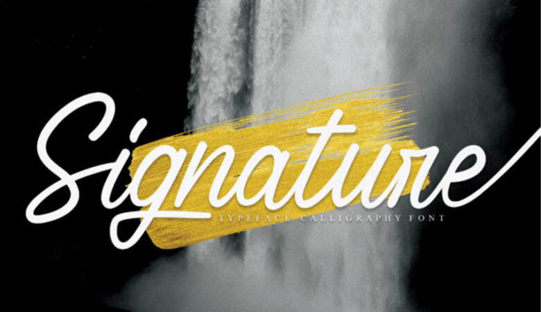 Signature Font