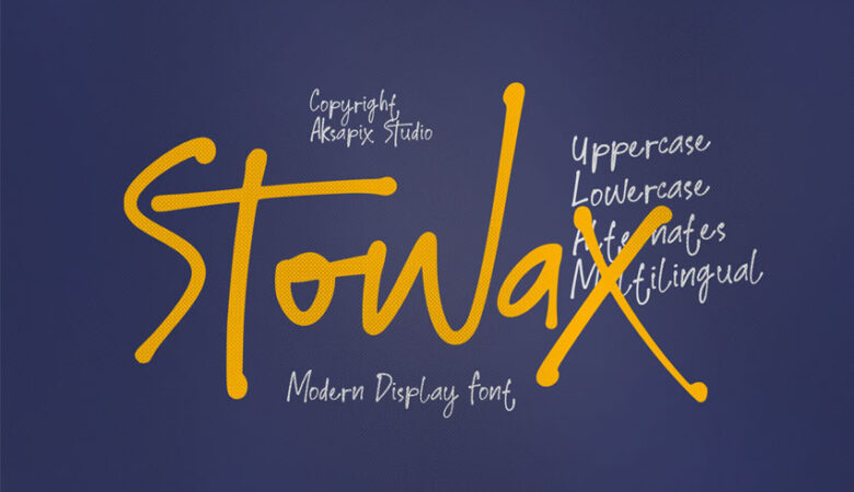 Stowax Font