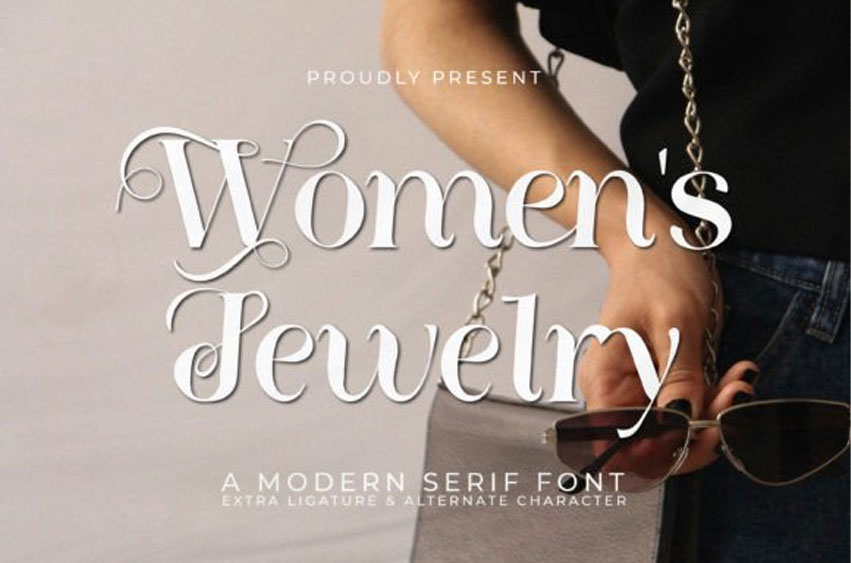 Women's Jewelry Font