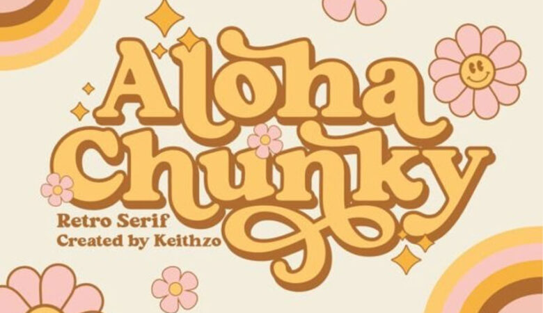 Aloha Chunky Font