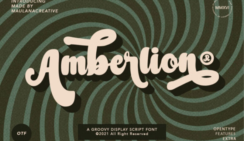 Amberlion Script Font