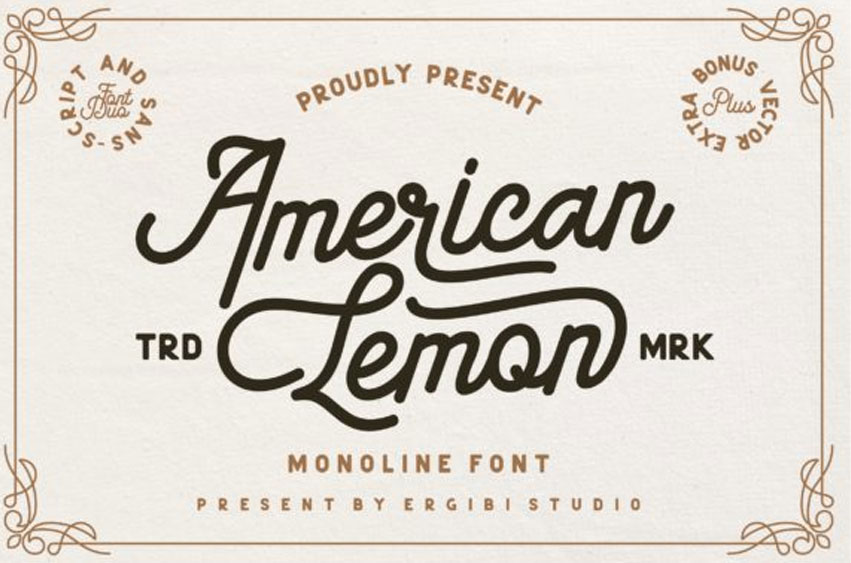 American Lemon Font