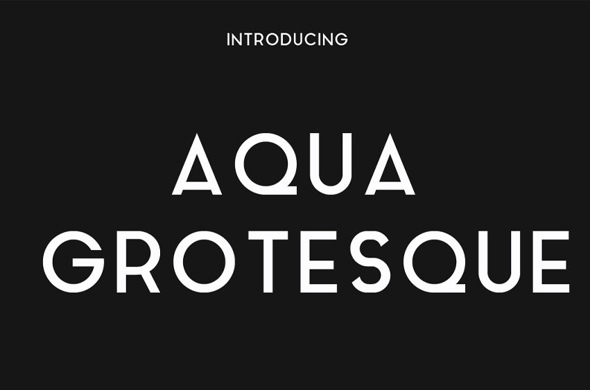 Aqua Grotesque Font