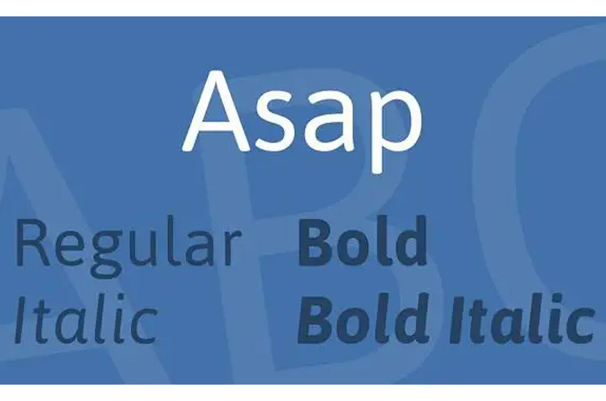 Asap Font