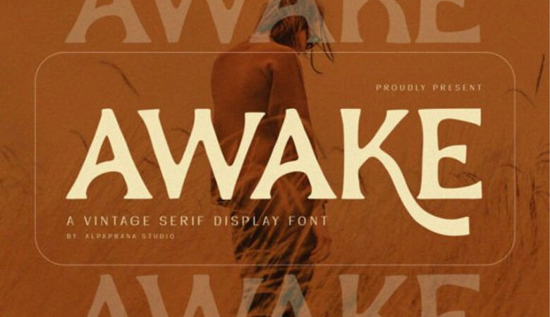 Awake Vintage Font