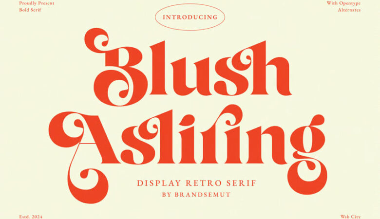 Blush Asliring Font