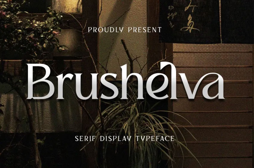 Brushelva Font