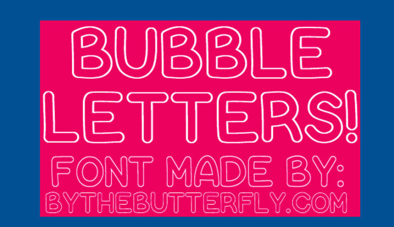 Bubble Letters Font