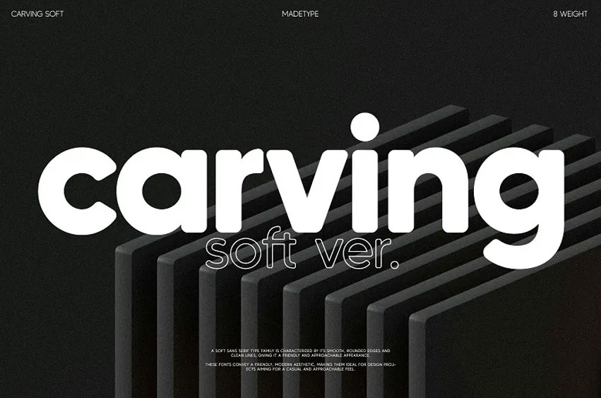 Carving Soft Font